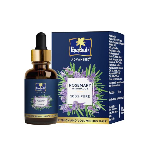 Parachute Advansed Rosemary Essential Oil | 100% Pure | for Thick & Voluminous Hair | GROCERY