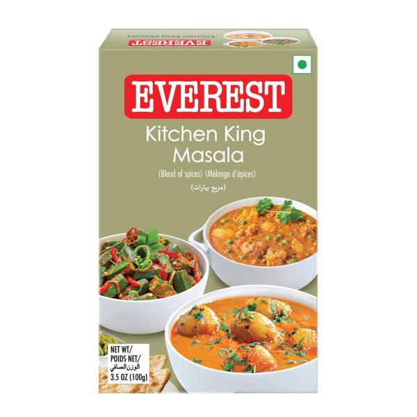 Everest Kitchen King Mixed Masala Powder 100G Carton, Turmeric GROCERY