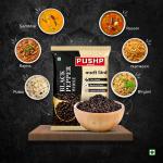 Pushp Brand Whole Black Pepper | 500 g Pouch | Natural Kali Mirch whole GROCERY