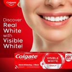 Colgate Visible White Toothpaste, Teeth Whitening Starts in 1 week, Safe on Enamel, Stain Removal Tooth Paste and Minty  GROCERY