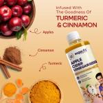Sugar.fit Apple Cider Vinegar with The Mother raw, unfiltered & unpasteurised ACV Infused with Turmeric grocery
