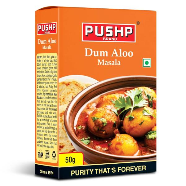 Pushp Dum Aloo Masala | 50g Box | Quality Blend | Authentic Flavor | GROCERY