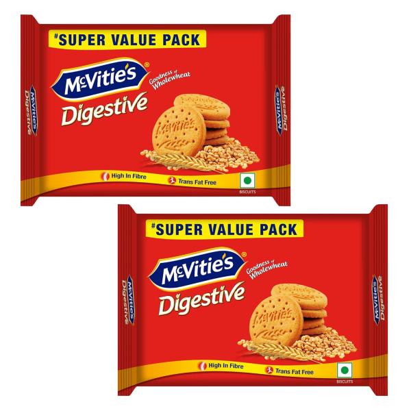 McVities Digestive High Fibre Biscuits with Goodness of Wholewheat,Super Saver Family Pack, 959.1g, Super Saver Family Pack - Pack of 2 grocery