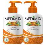 Medimix Sandal Liquid Handwash 500g Bottle (1 + 1 Combo Pack) | Ideal for Germ grocery