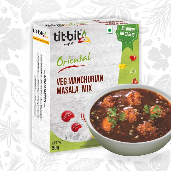 GROCERY  Tit-Bit Oriental - No Onion No Garlic Chinese Masala's Easy to Cook (Jumbo Combo),8 Count