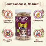 GROCERYGBV  FlavoFarm Ragi Chips – Cream & Onion Flavour 150g grocery