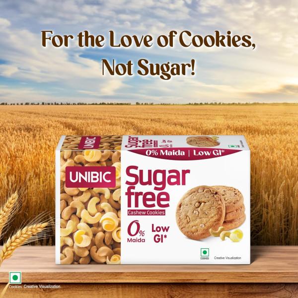 Unibic Sugar Free Cashew Cookies 202.5g grocery