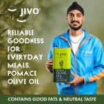Jivo Pomace Olive Oil 5 Litre Tin for Everyday Cooking | Imported From Spain GROCERY
