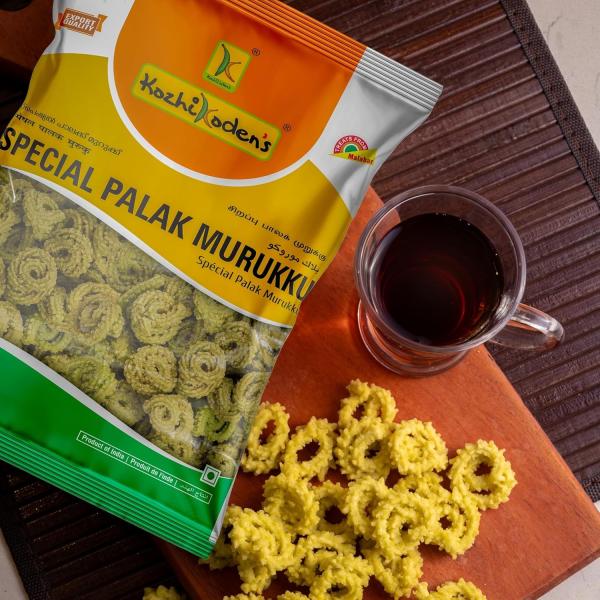 KOZHIKODEN'S Assorted Murukku Combo Pack | 5 Flavors | Masala, Tomato, Palak, Ragi & Butter Murukku grocery