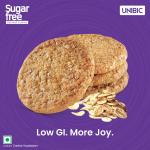 Unibic Sugar Free Oats Cookies I 202.5/225 Gm I Low GI No Maida I Cashew Biscuits I Sugar-Free Snack I Healthy Cookies (weight may vary)grocery