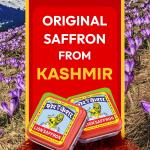 GR OCERY LION BRAND SAFFRON Original Kashmir Lacha Saffron/Kesar/Keshar (Certified Grade A) for Biryani, Beauty, Improved Health and Tilak (Pack of 1 (1gram)) grocery