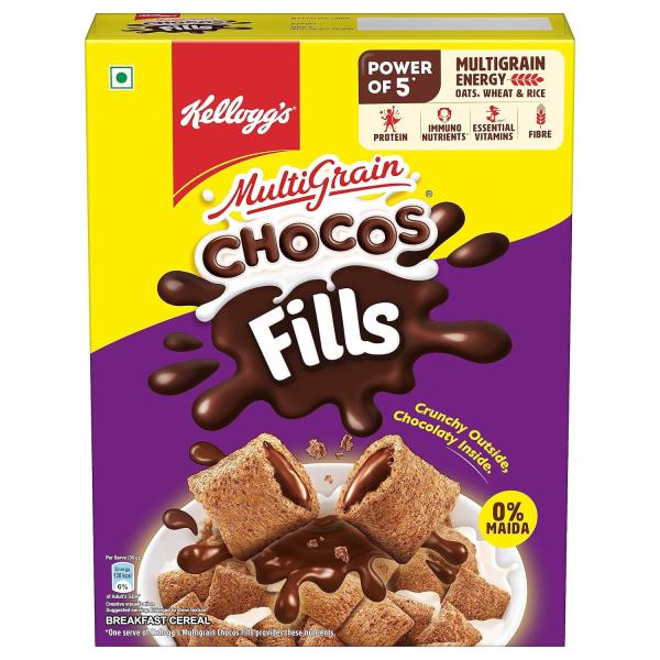 Kellogg's Chocos Fills 250g | Double Chocolaty, Anytime Snack GROCERY