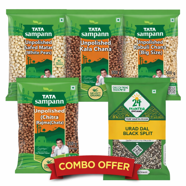 GROCERY   Tata Sampann brands  dall combo grocery  500gm Pr iteam