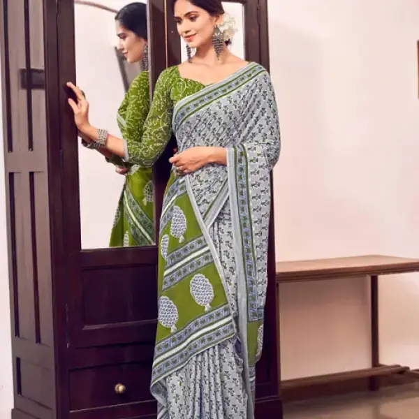 Printed Cotton Saree