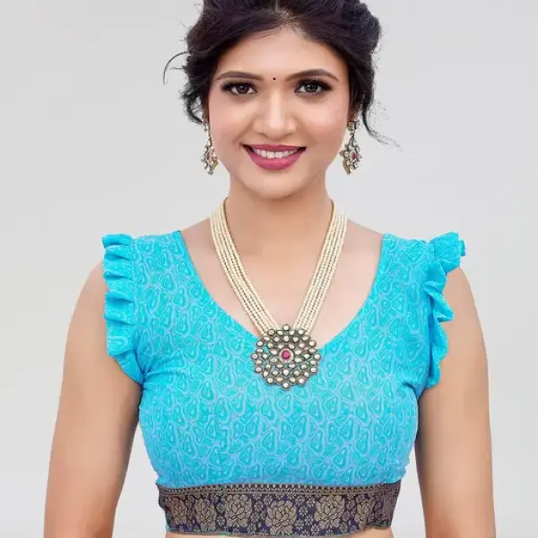 Jacquard Lace Georgette Saree