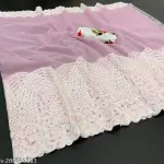 Embroidery Work Net Saree