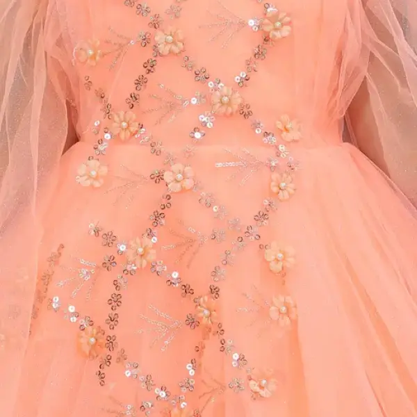 NEW FROCK||NEW DRESS Peach