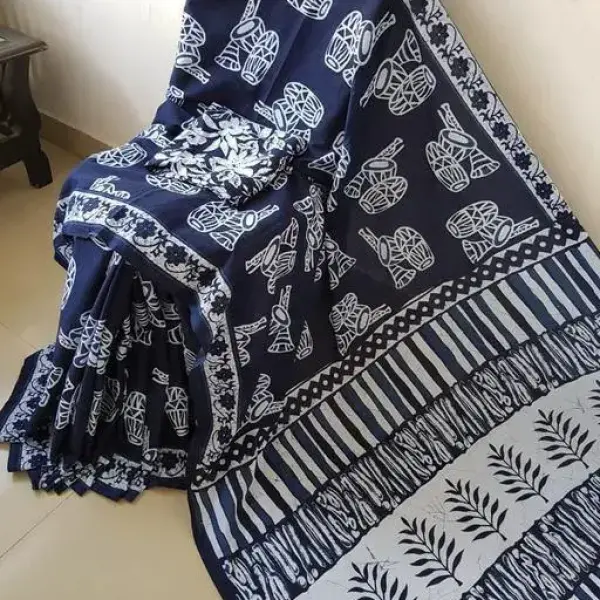 Women's Soft Cotton Mulmul Saree