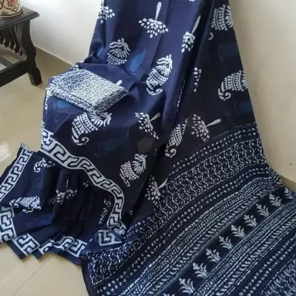 Women's Soft Cotton Mulmul Saree
