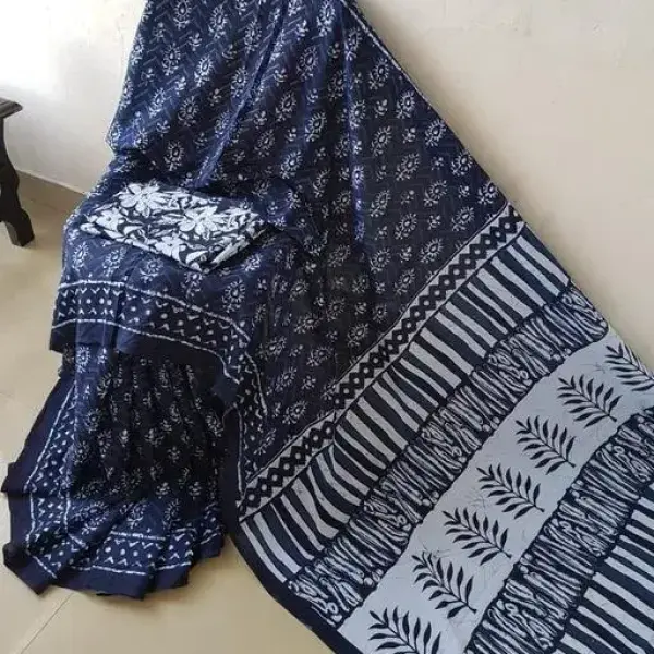 Women's Soft Cotton Mulmul Saree