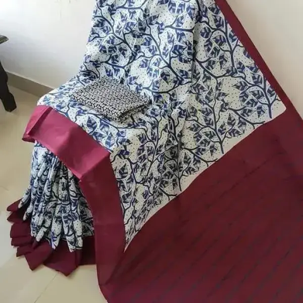 Women's Soft Cotton Mulmul Saree