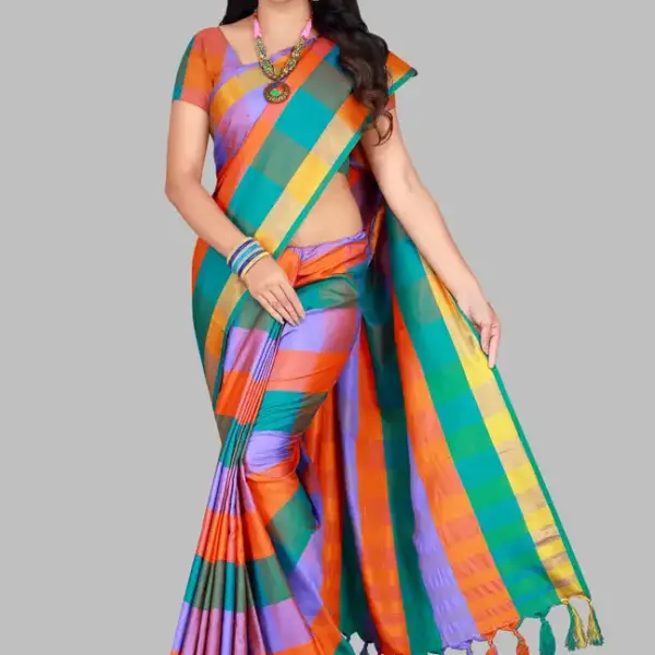 Cotton Blend Saree