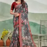 Cotton jute saree