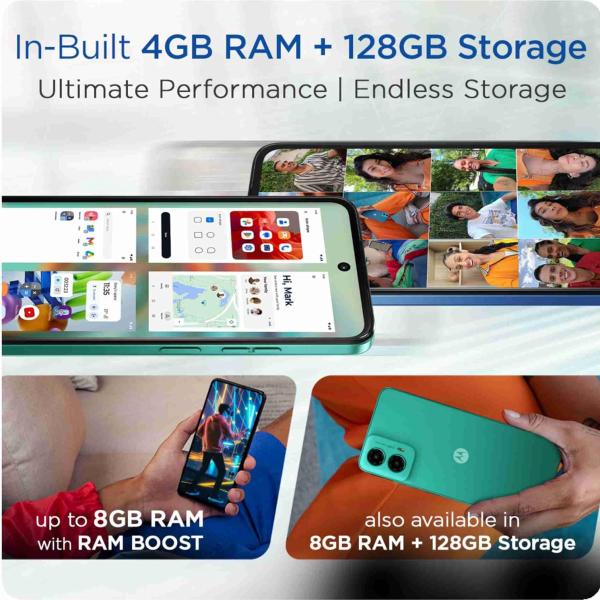 Motorola G45 5G (Brilliant Green, 8GB RAM, 128GB Storage) | 6.5" FHD+ Display | Snapdragon 6 Gen1 Processor | 50MP Camera | 16MP Front Camera | 5000mAh Battery