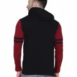 Men's Jacket Long Sleeve Multicolor Hooded Neck