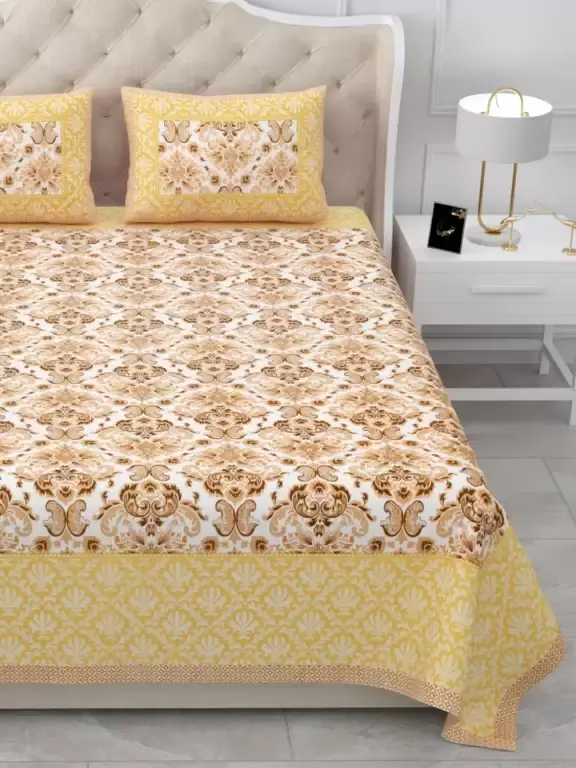 Cotton Double Bedsheet (Pack of 1)(sf)