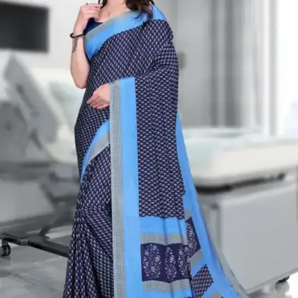 women crepe saree