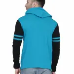 Men's Jacket Long Sleeve Multicolor Hooded Neck