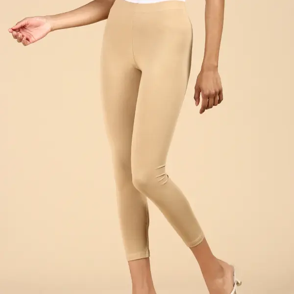 Premium Ankle Length Leggings Cotton  SKIN