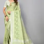 Cotton Linen Saree