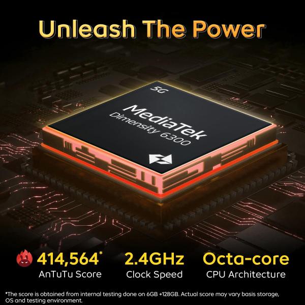 iQOO Z9 Lite 5G (Aqua Flow, 6GB RAM, 128GB Storage) | Dimensity 6300 5G | 50MP Sony AI Camera | Charger in The Box