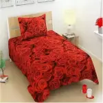 Cotton Single Bedsheet (Pack of 4, Multicolor)