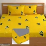 wdouble fitted supersoft double bedsheet with 2 large pillow covers