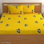 wdouble fitted supersoft double bedsheet with 2 large pillow covers