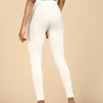 Ankle Length Leggings Cotton-Off-white