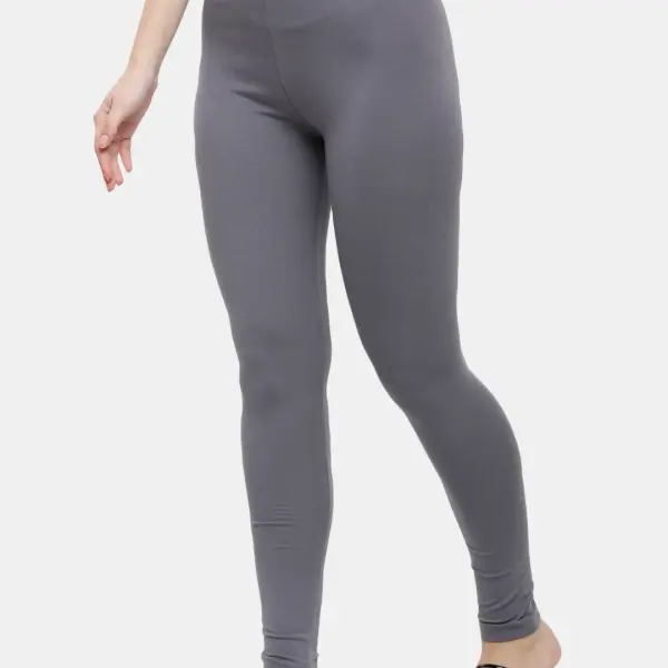 Ankle Length Leggings Cotton Slate