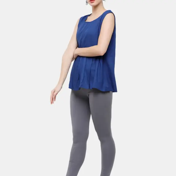 Ankle Length Leggings Cotton Slate