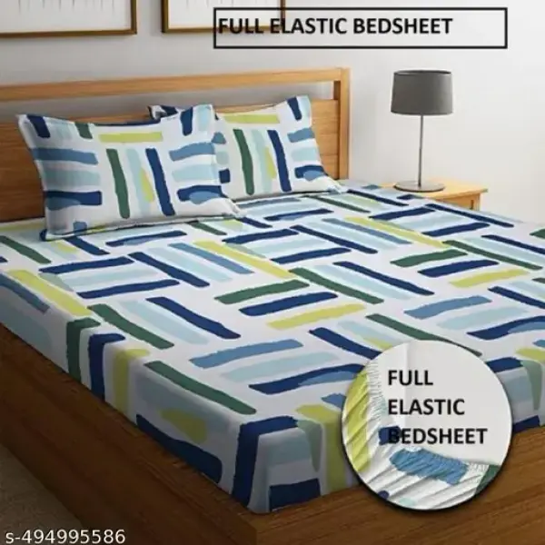  girraf printed fitted  DOUBLE bedsheet
