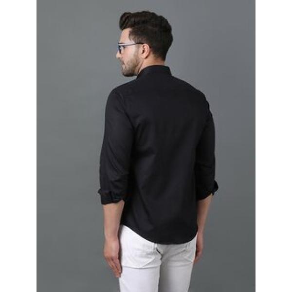 Mens Black Slim Fit Formal Shirt