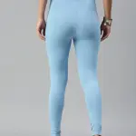 Ankle Length Leggings Cotton Sea Blue