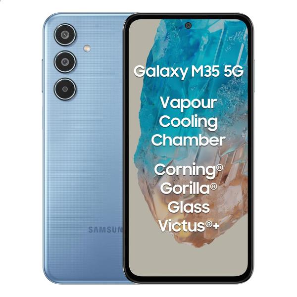 Samsung Galaxy M35 5G (Daybreak Blue,8GB RAM,128GB Storage)