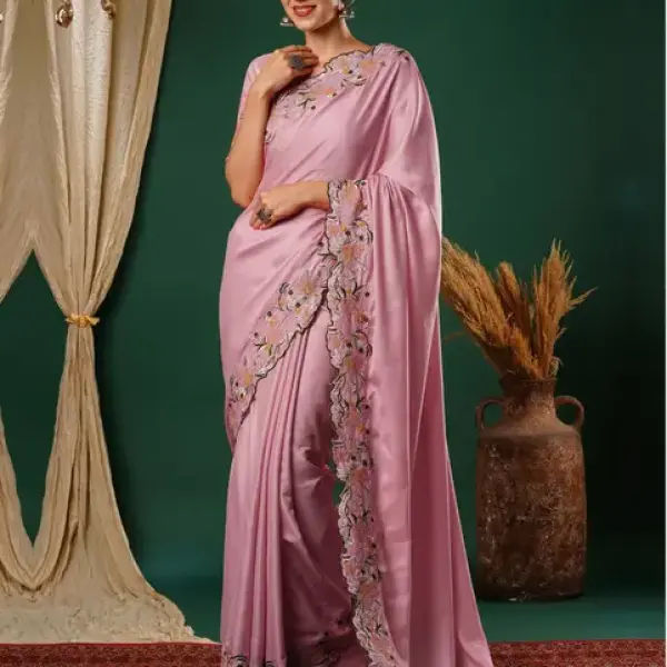 Satin Saree