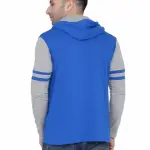 Men's Jacket Long Sleeve Multicolor Hooded Neck