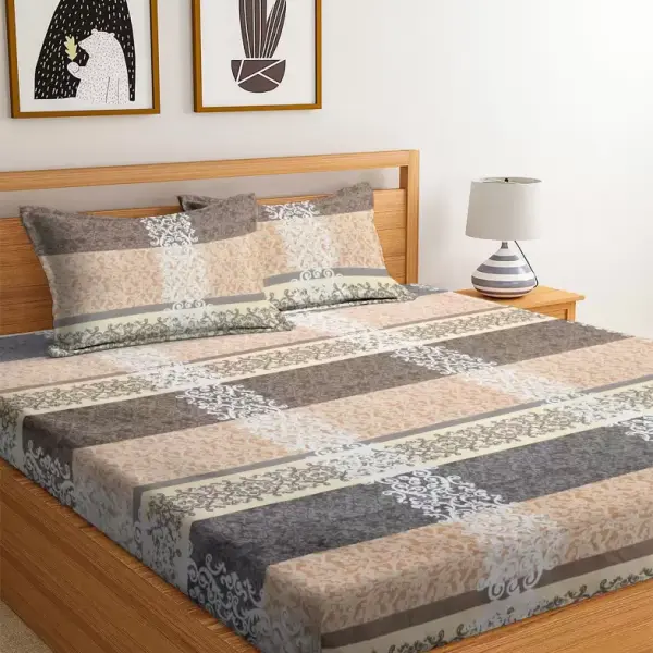 Double King Bedsheet (Pack of 2, Multicolor)