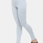 Ankle Length Leggings Cotton Light Sea Blue