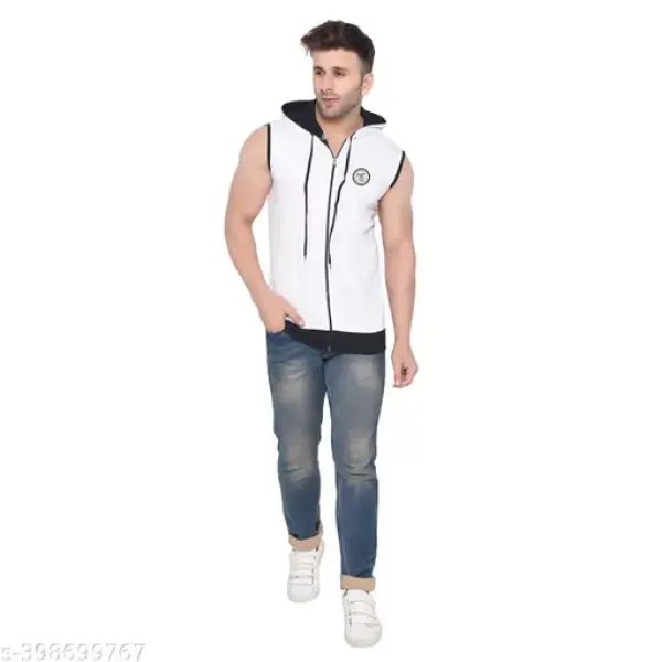 Men's Jacket Long Sleeve Multicolor Hooded Neck